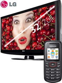 Bundle 81 cm LCD HD TV + Samsung E1081