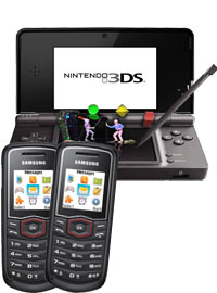 Bundle Nintendo 3DS + 2x Samsung E1081
