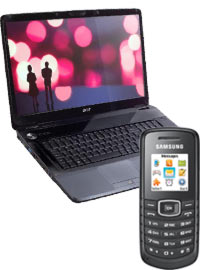 Bundle Notebook 43 cm Windows 7 + Samsung E1080w