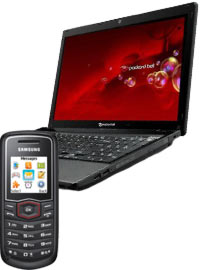 Bundle Notebook 43 cm Windows 7 + Samsung E1081