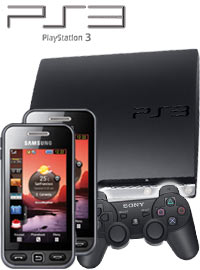 Bundle Sony PS3 160 GB + 2 x Samsung S5230 Star
