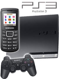 Bundle Sony PS3 160 GB + Samsung E1100