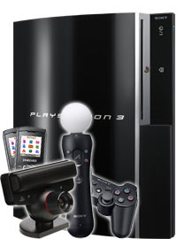Bundle Sony PS3 320 GB mit Move-Motion + 2 x Samsung E1100