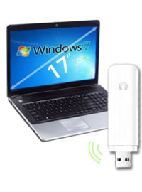 Mobiles Internet Notebook 17 Zoll Windows 7 + UMTS Surf-Stick